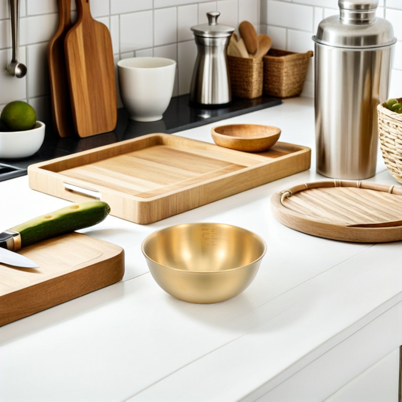 Meal Prep Food - Tazón Mezclador de Acero Inoxidable de
