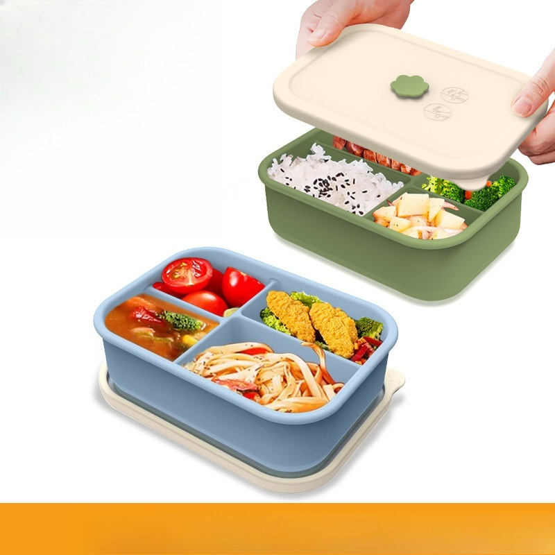 Meal Prep Weight Loss - Lonchera de silicona apta para microondas,