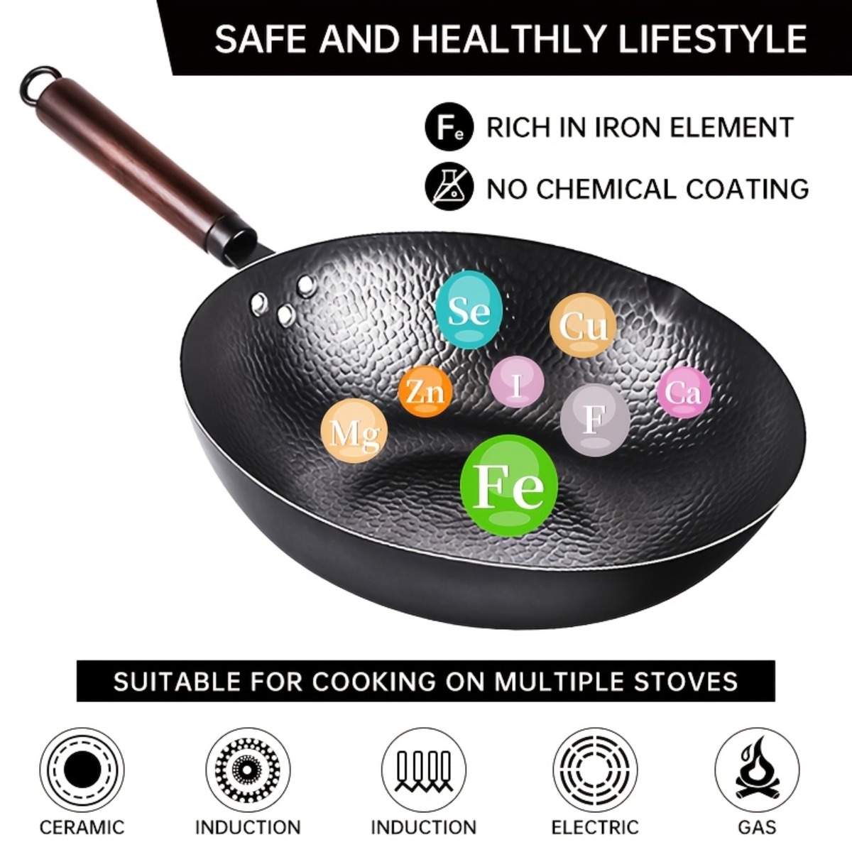 Wok de hierro fundido de 12.6  - Meal Prep With Rice reseña y precio