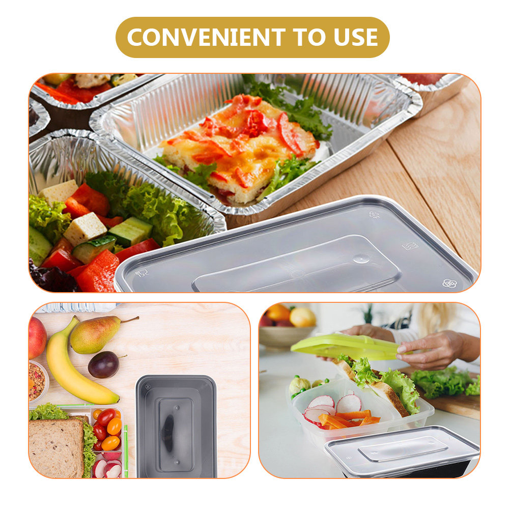 50 Cajas Rectangulares Desecha - Meal Prep With Rice reseña y precio