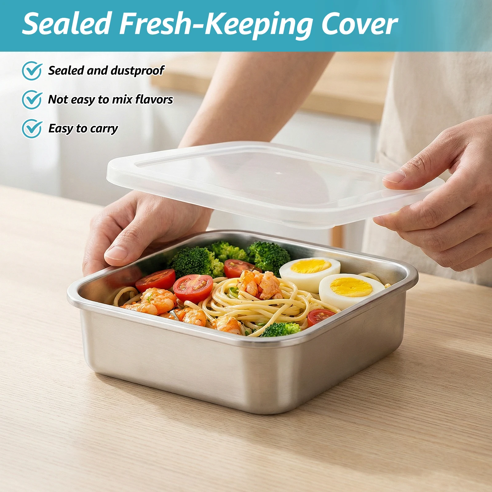 Juego de 2 en 1: Cuenco Cuadra - Meal Prep With Rice reseña y precio