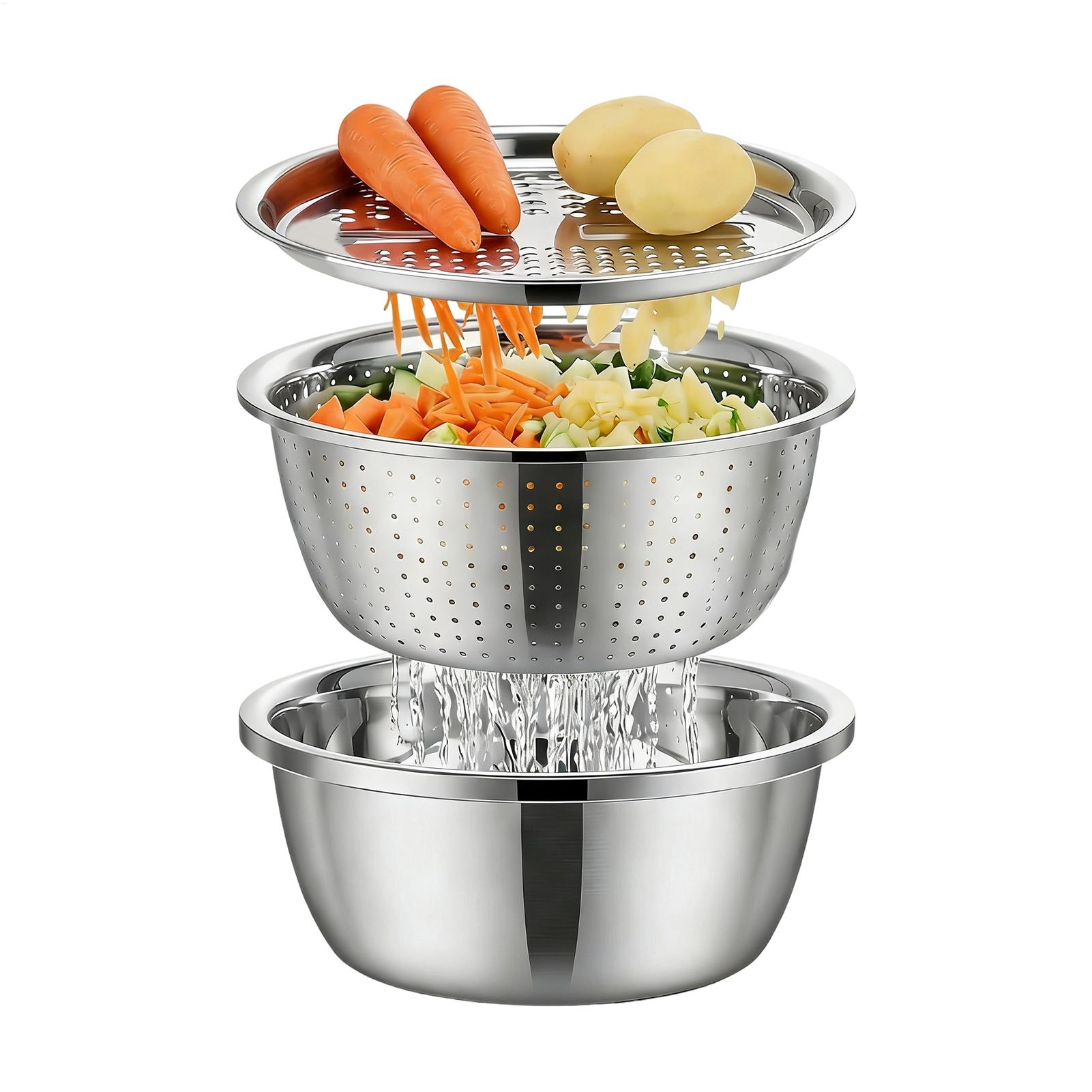 Cesta Coladora de Acero Inoxid - Meal Prep With Rice reseña y precio