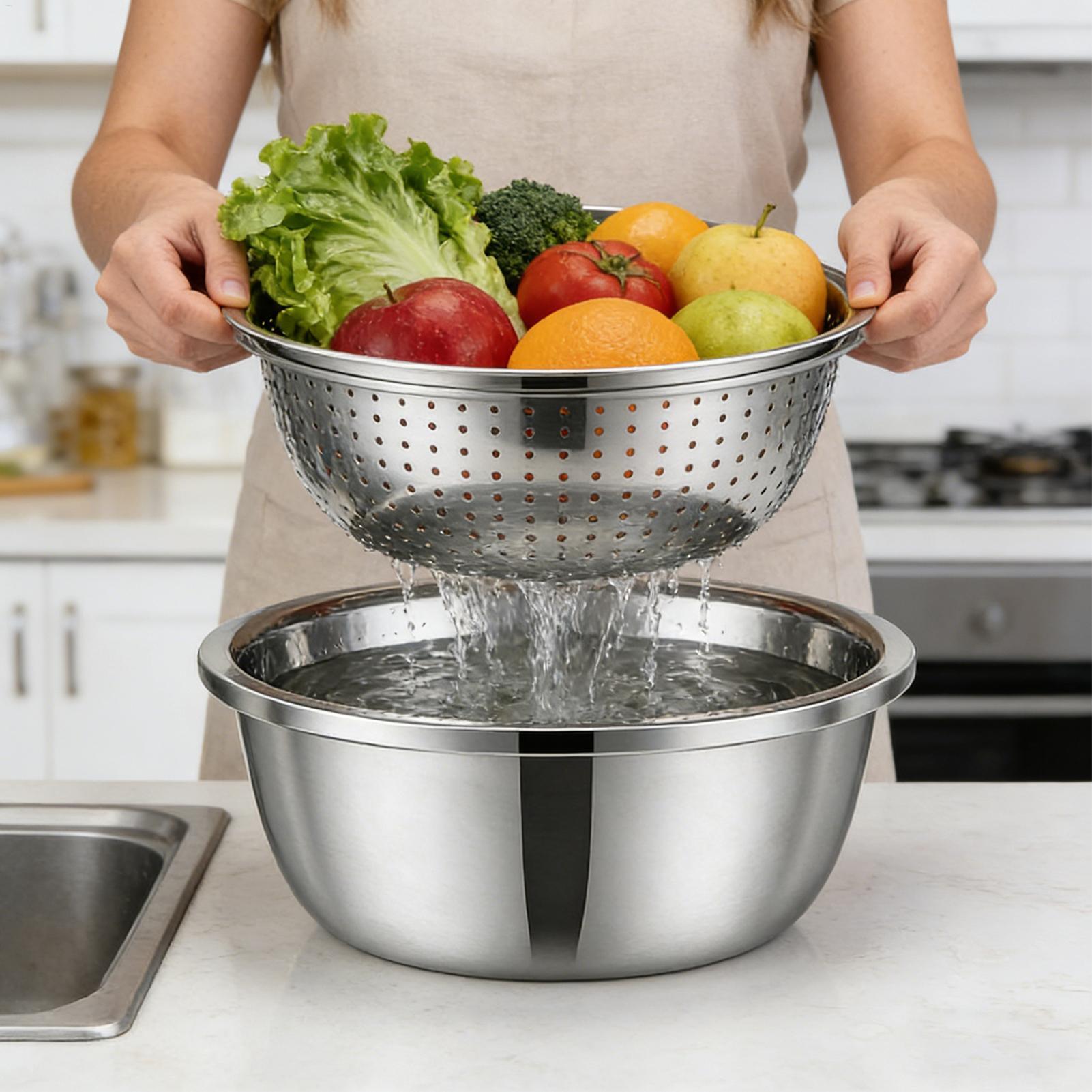 Cesta Coladora de Acero Inoxid - Meal Prep With Rice reseña y precio