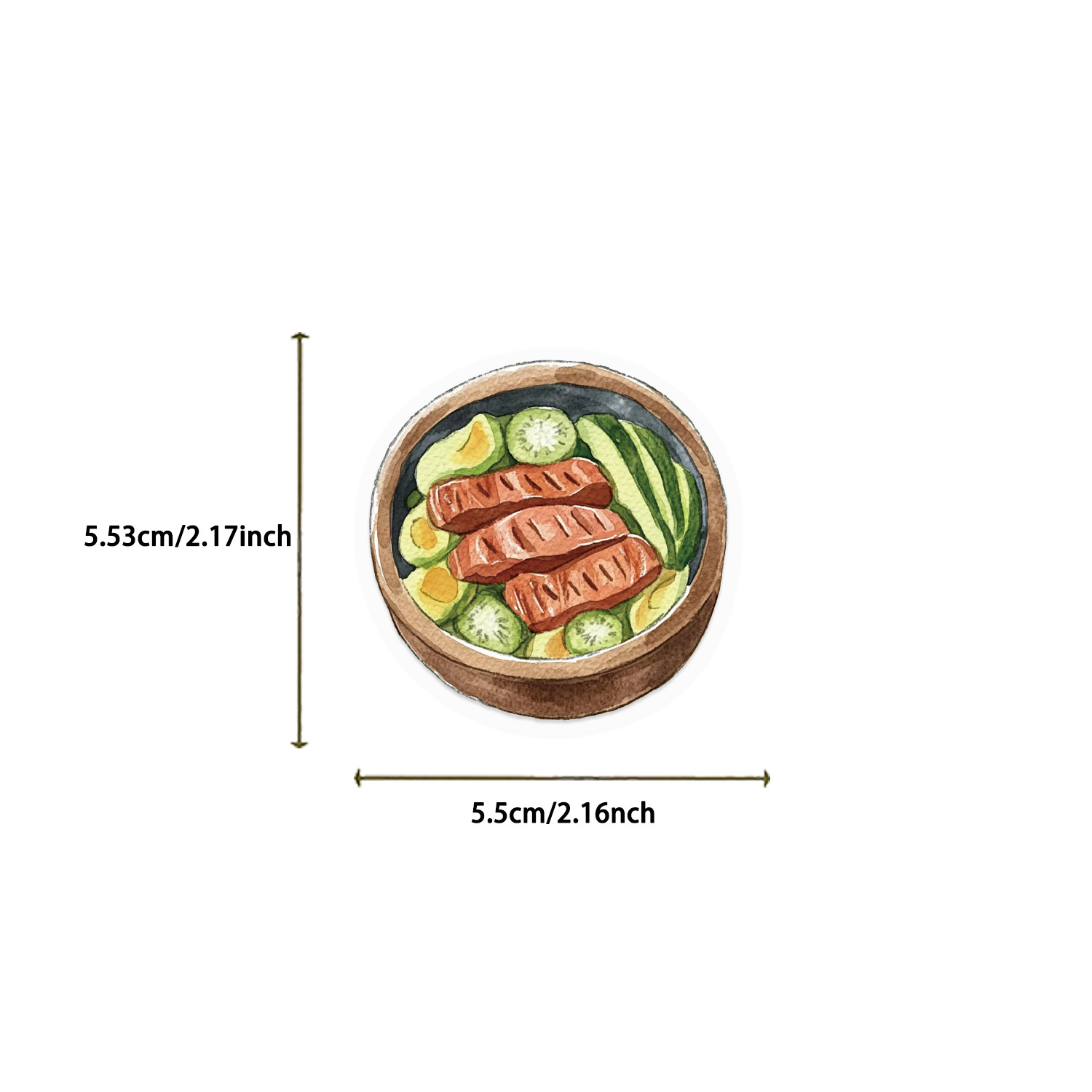 50 Pegatinas de Acuarela para  - Meal Prep Gym reseña y precio
