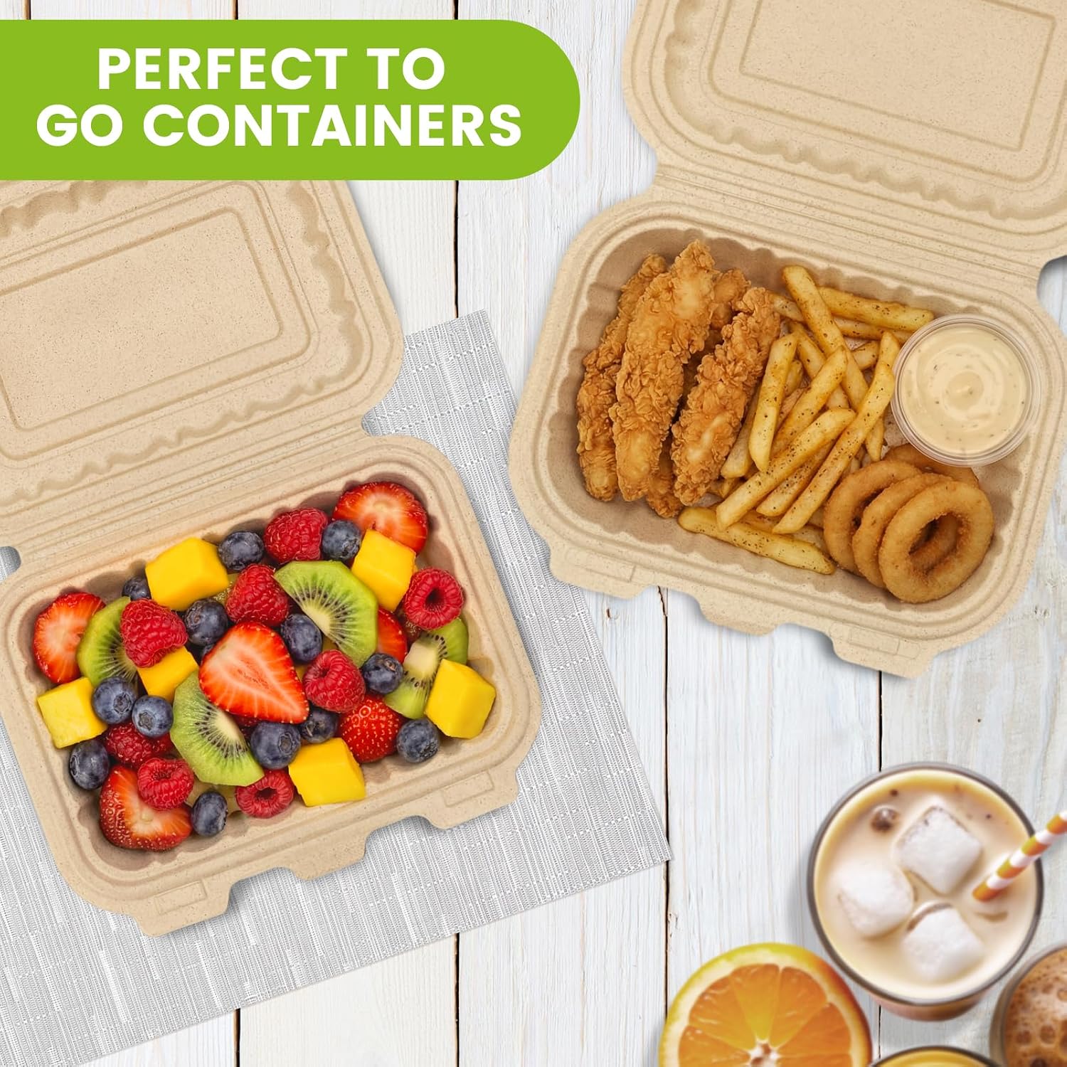 Paquete de 50 Contenedores Des - Meal Prep With Rice reseña y precio