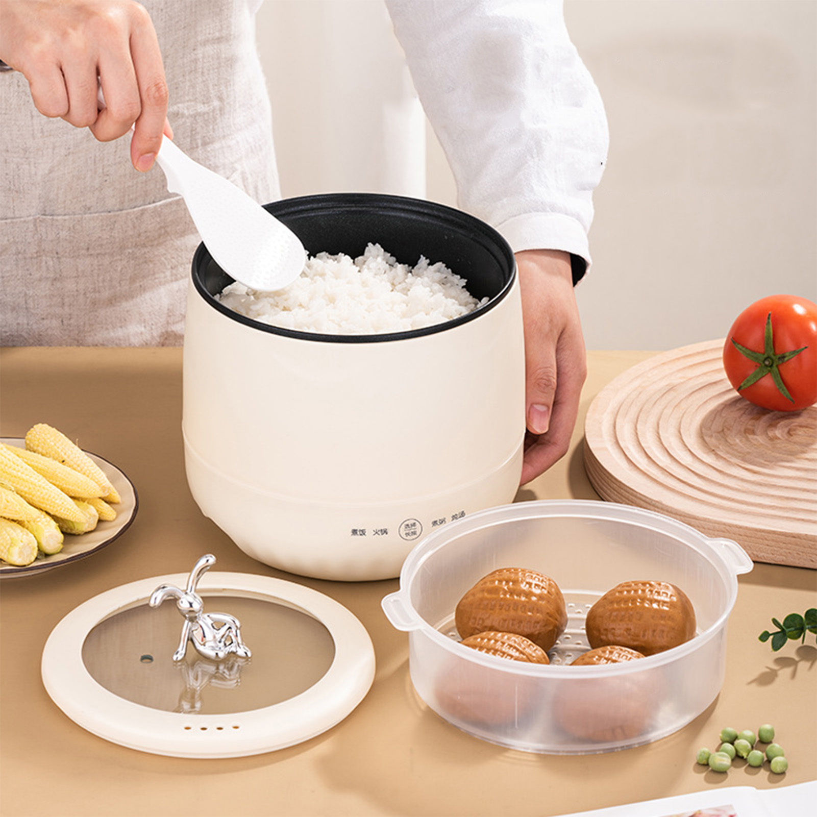 Mini olla arrocera eléctrica i - Meal Prep With Rice reseña y precio