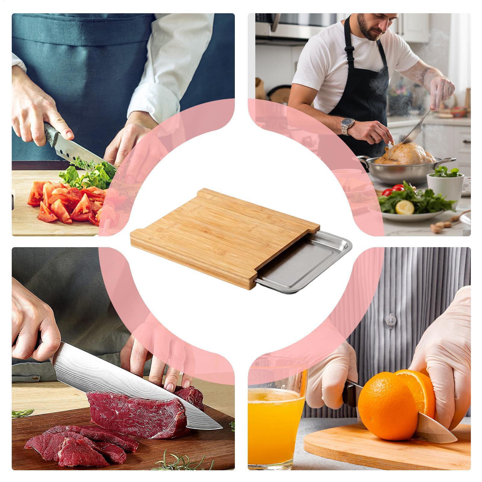 Tabla de cortar de madera anti - Meal Prep Food reseña y precio