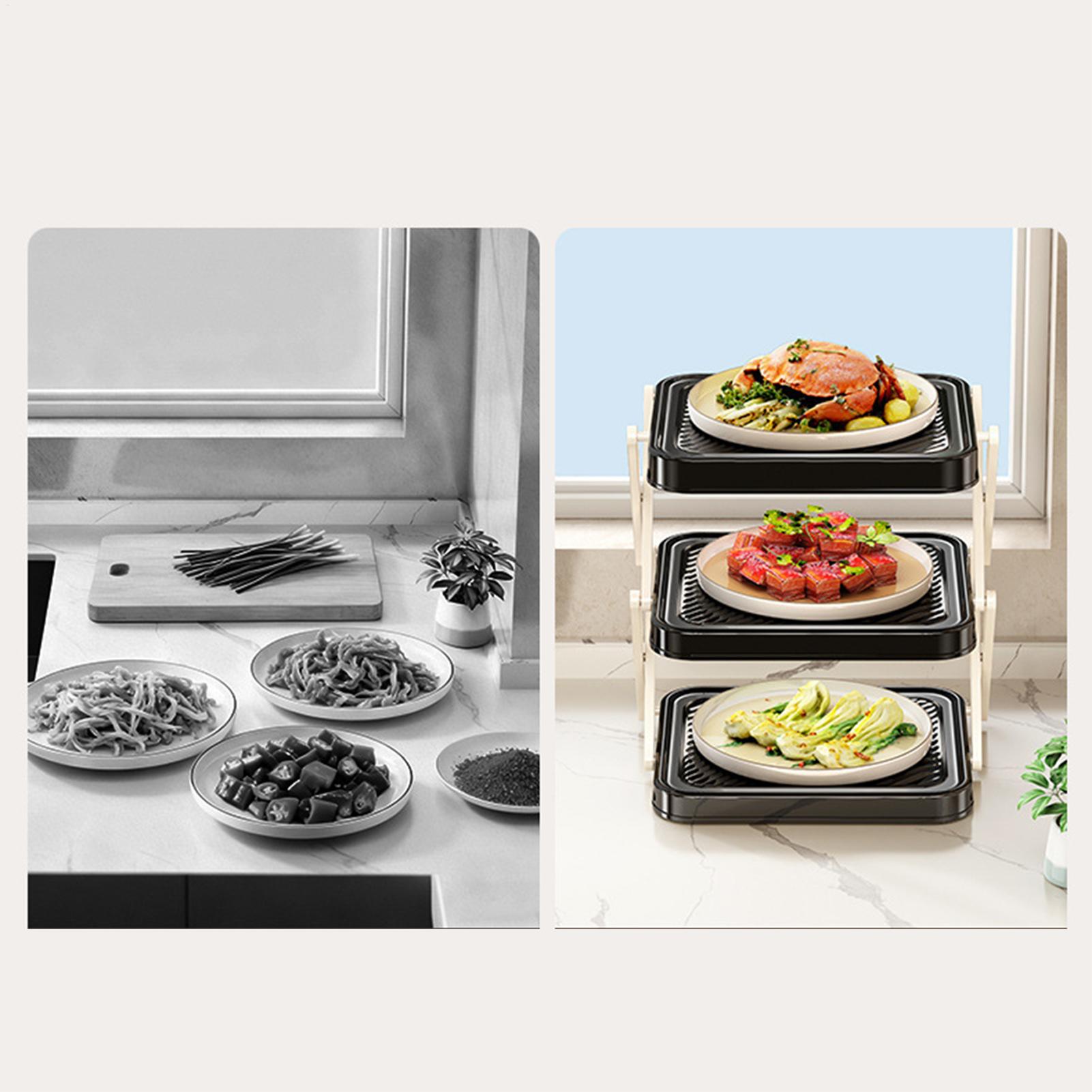 Estante organizador de bandeja - Meal Prep Food reseña y precio