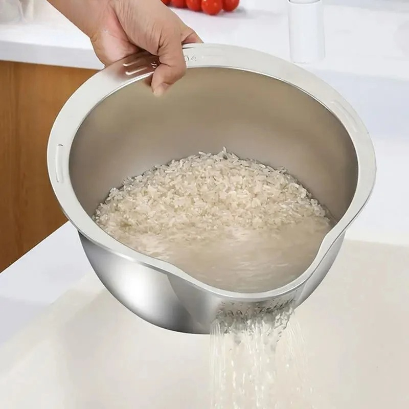 Colador de Acero Inoxidable An - Meal Prep With Rice reseña y precio