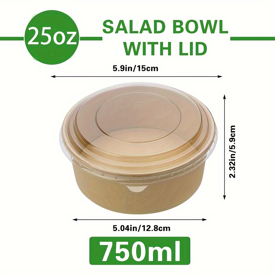 Paquete de 25 Oz/750Ml 25/50 t - Meal Prep Food reseña y precio
