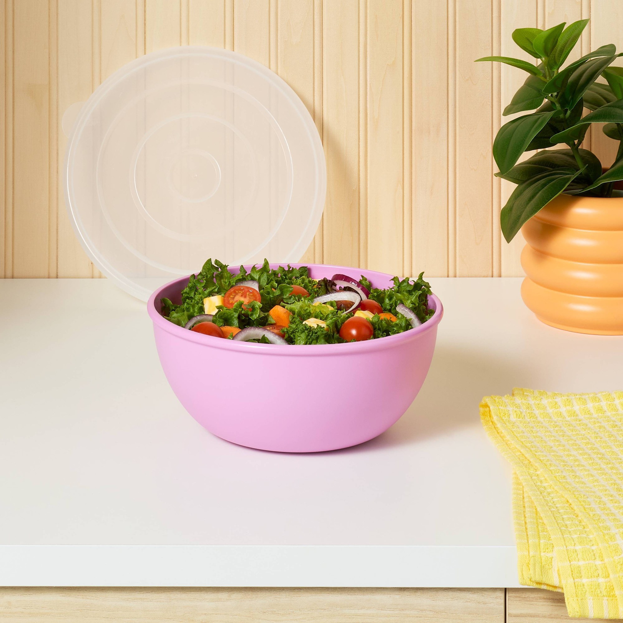 Tazón Rosa con Tapa a Juego, C - Meal Prep Food reseña y precio