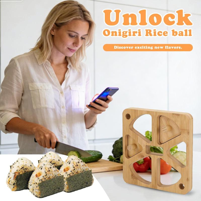 Molde de madera para Onigiri ( - Meal Prep With Rice reseña y precio